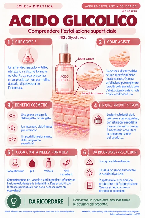 Anteprima della scheda Acido glicolico